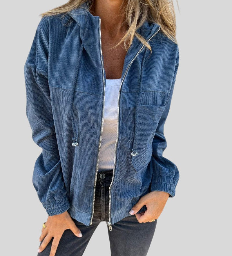 Ognyana™ - Кадифено палто с цип