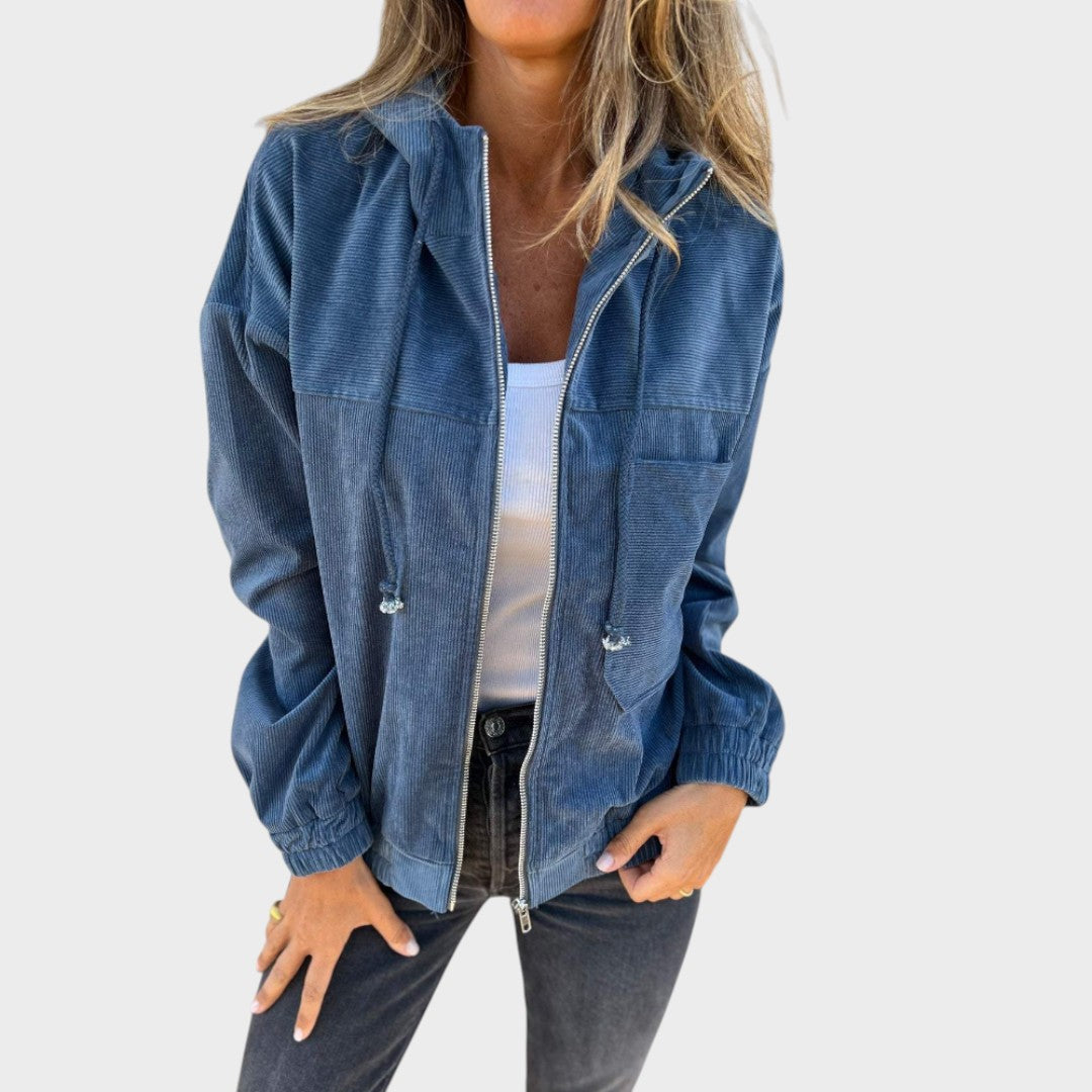 Дария - Капут от кордура с качулка и цип