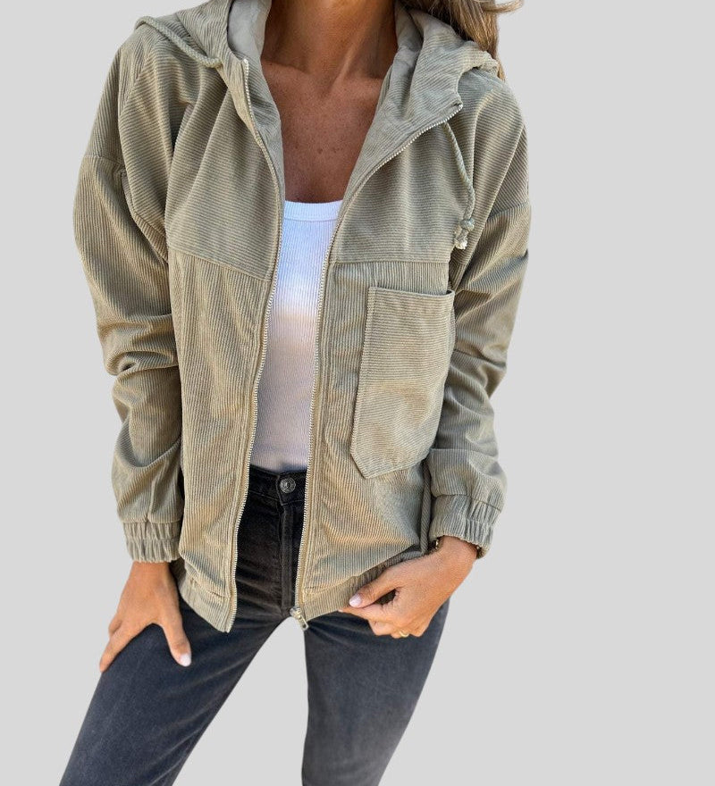 Ognyana™ - Кадифено палто с цип