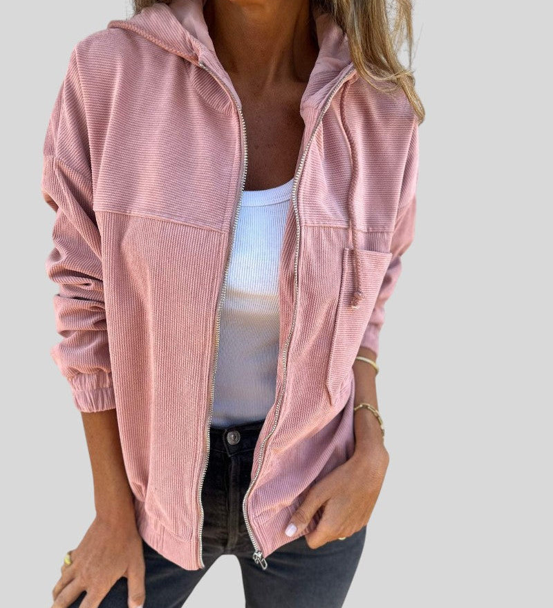 Ognyana™ - Кадифено палто с цип