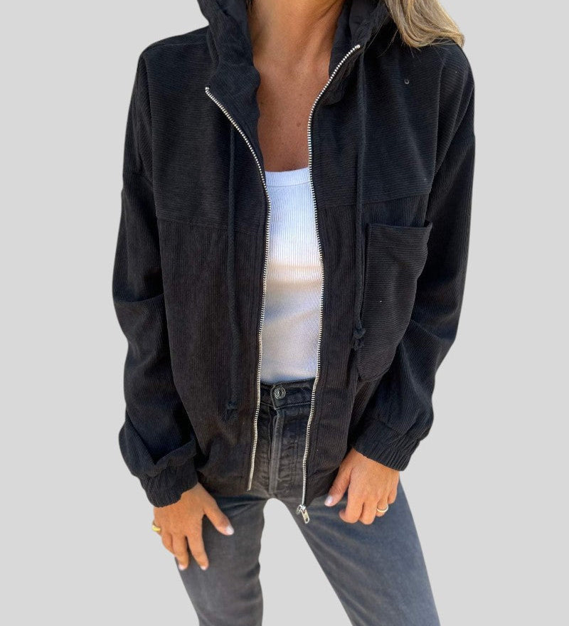 Ognyana™ - Кадифено палто с цип