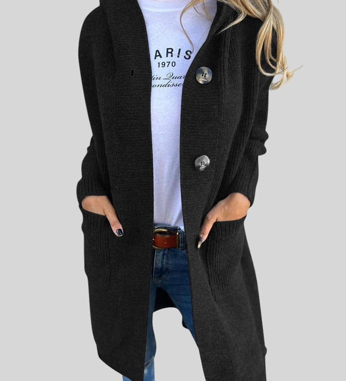 Iveta™- Дълго плетено палто