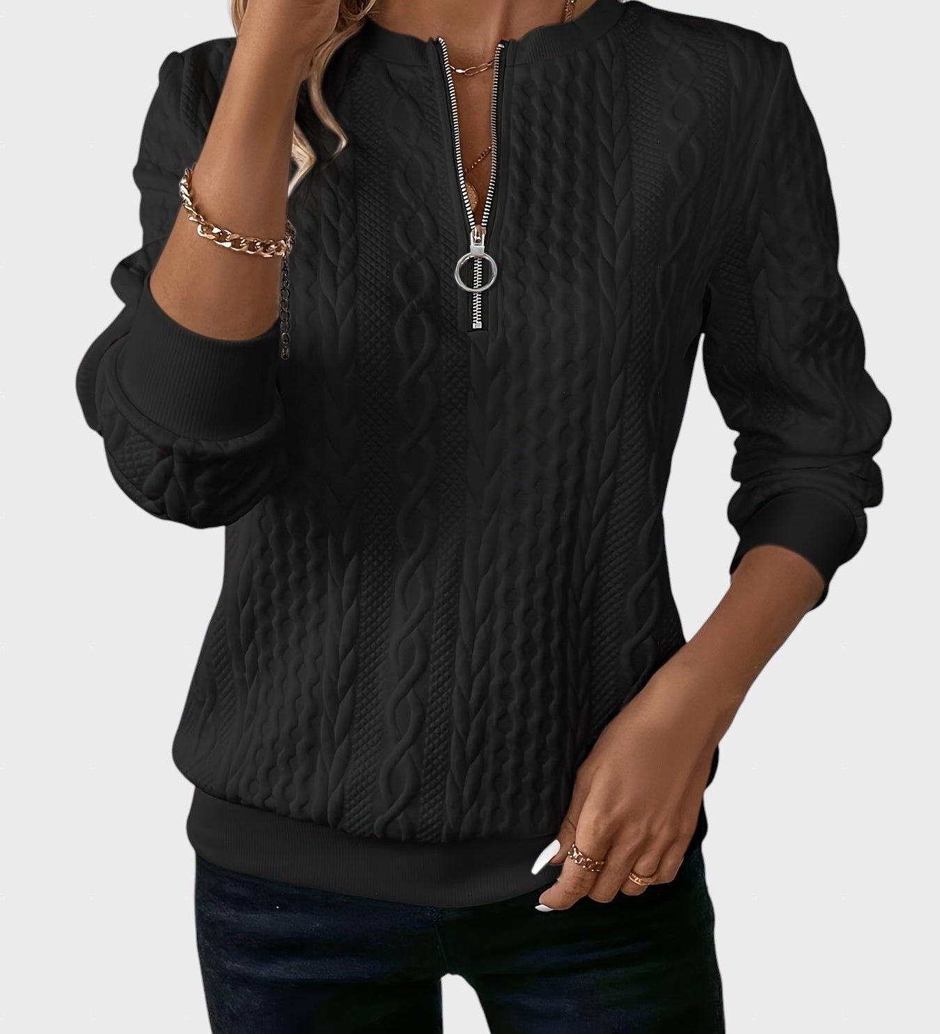 Luba™ - Дамска нощница от плетен трикотаж