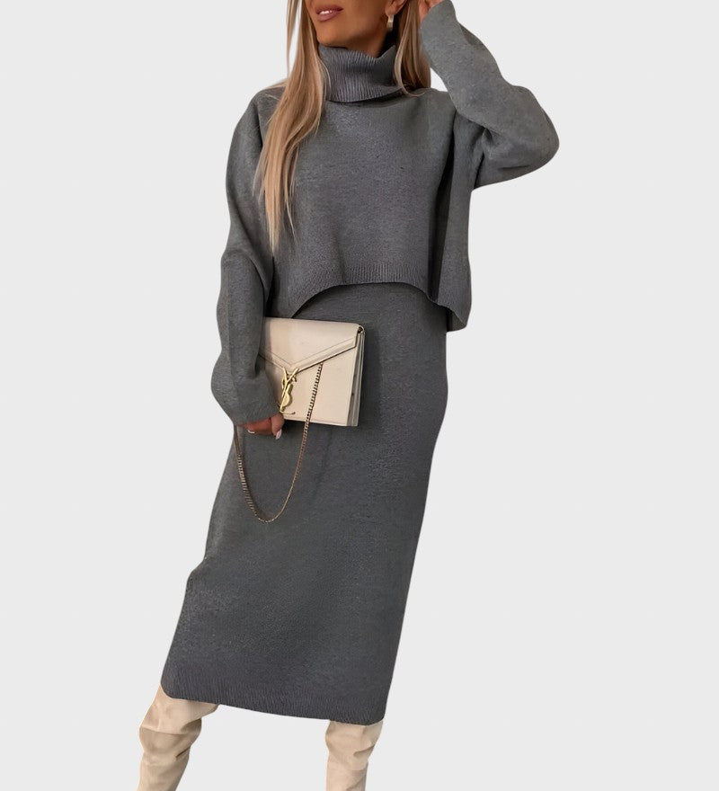 Viktoria™ - Елегантен плетен комплект от две части