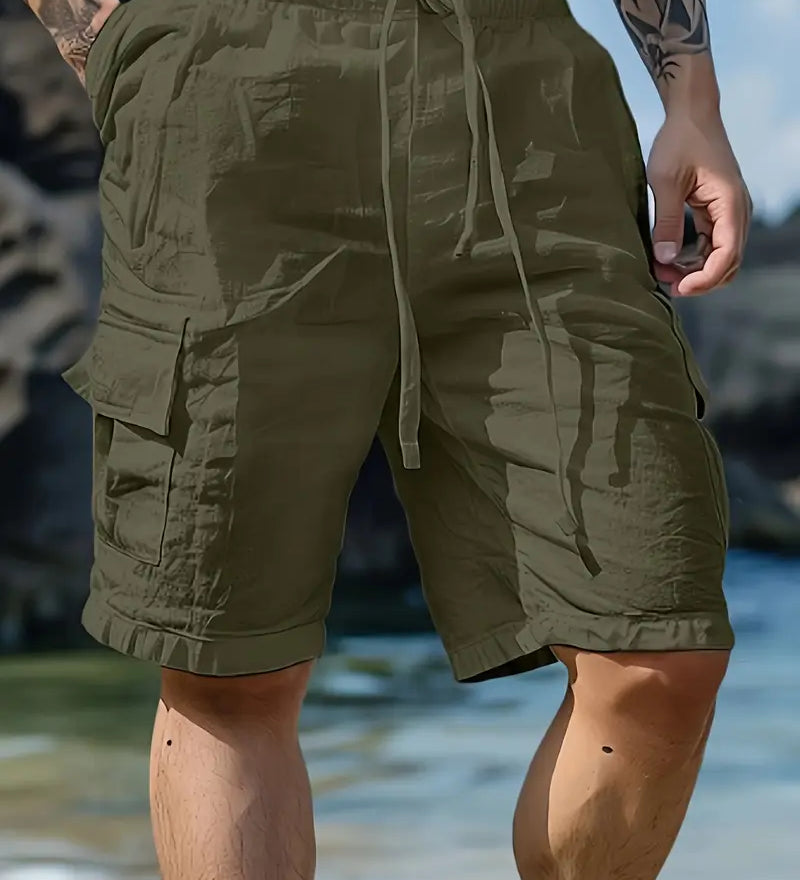 Цветан - Къси дишащи панталони с еластичен талия