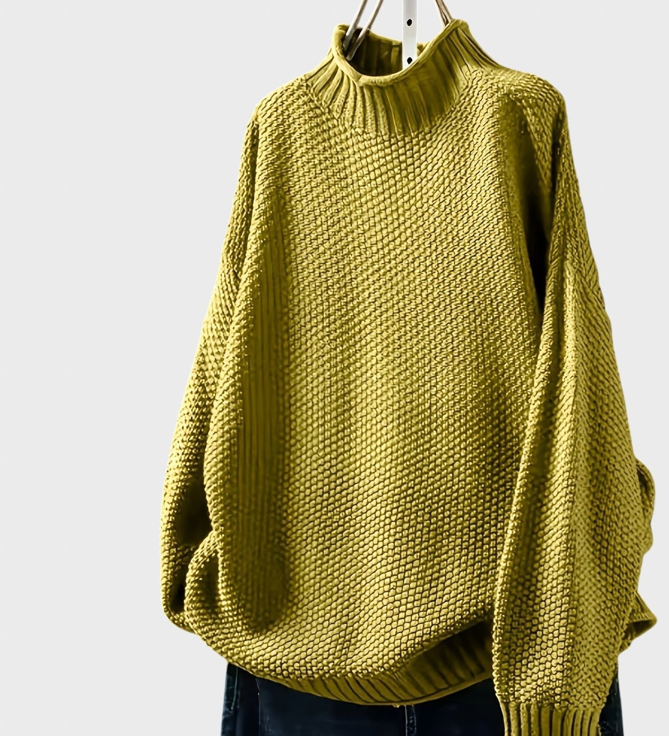 Dragomira™ - Голям пуловер с висока яка