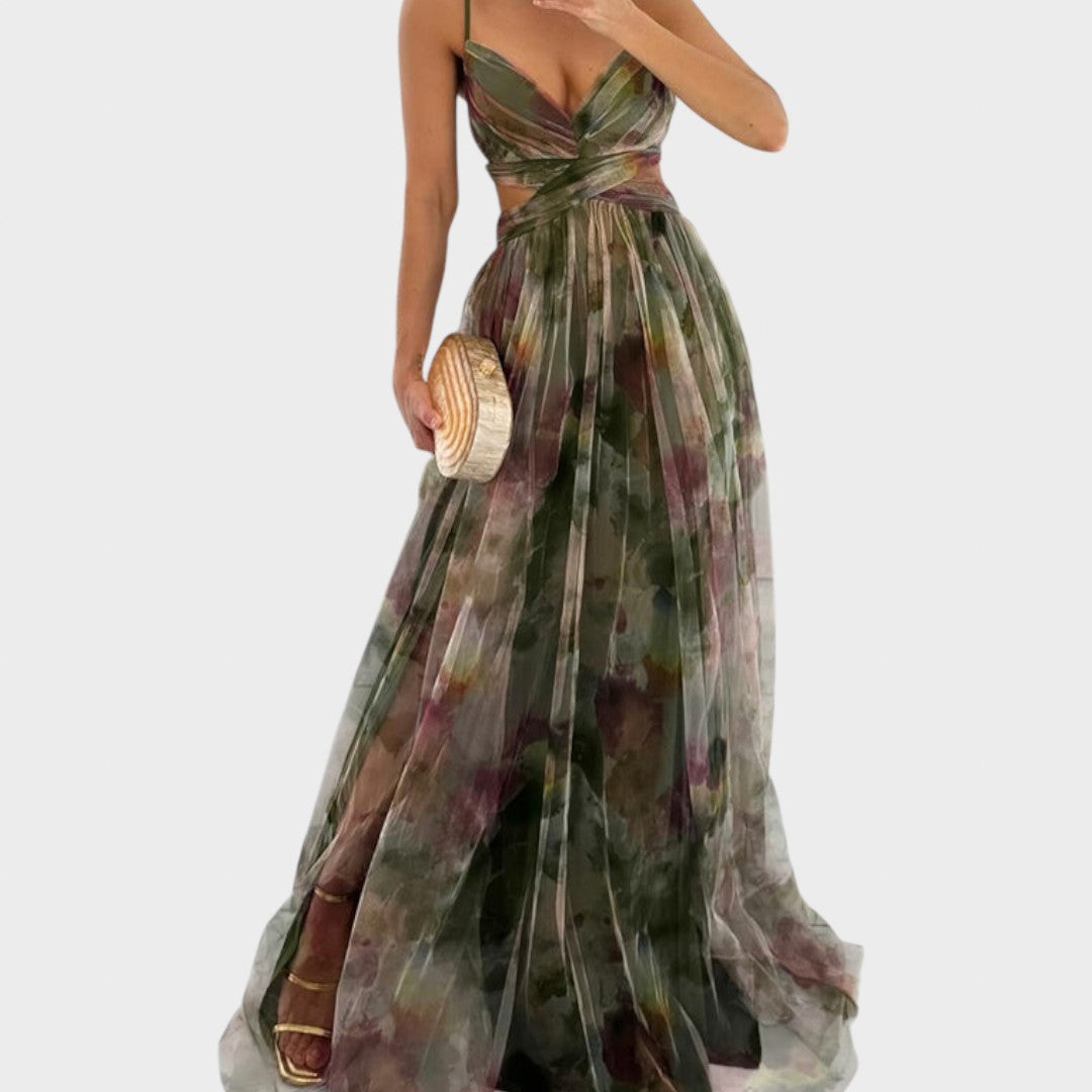 Миа - Цветна Макси Рокля за Безупречна Елегантност