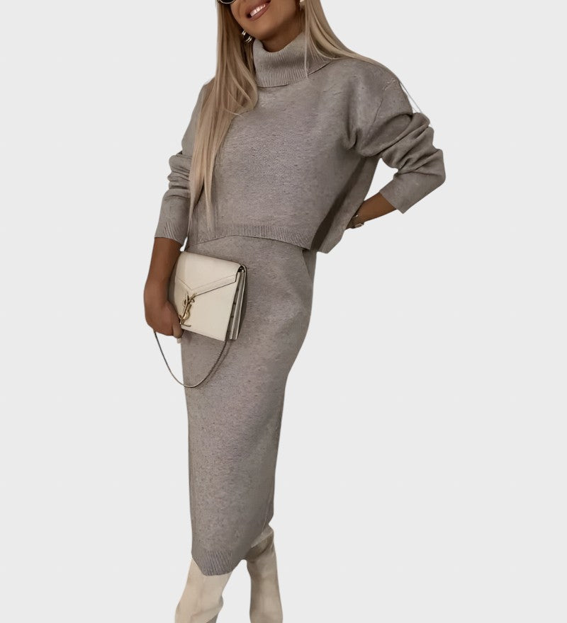 Viktoria™ - Елегантен плетен комплект от две части