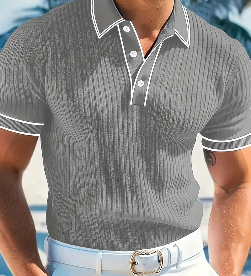 Горан - Елегантен поло с къси ръкави