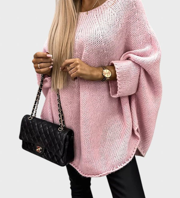 Emilia™ - Дълъг плетен пуловер