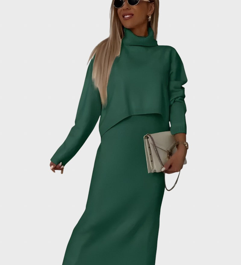 Viktoria™ - Елегантен плетен комплект от две части