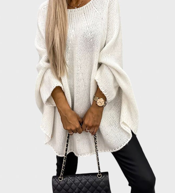 Emilia™ - Дълъг плетен пуловер