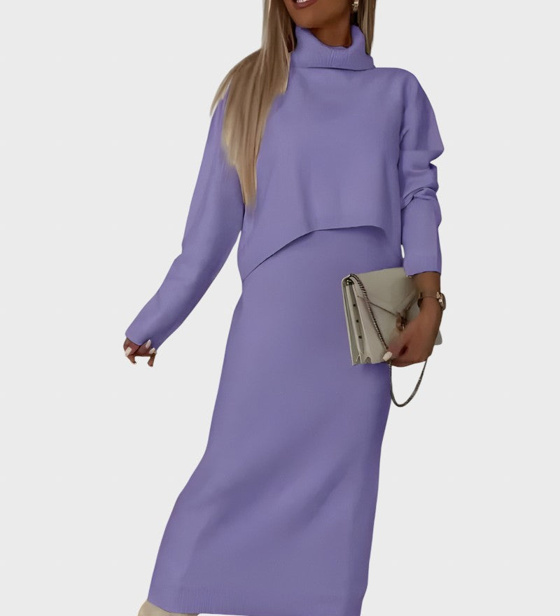 Viktoria™ - Елегантен плетен комплект от две части