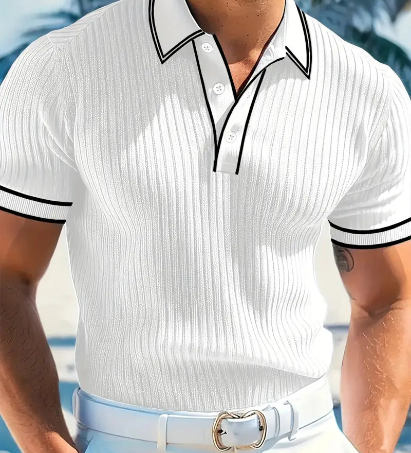 Горан - Елегантен поло с къси ръкави