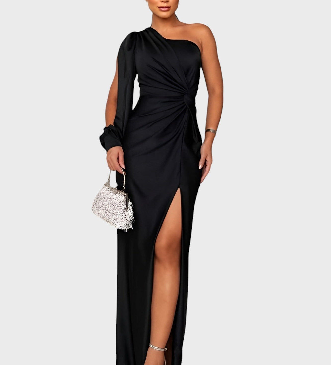 Mariela™ - Елегантна сатенена рокля