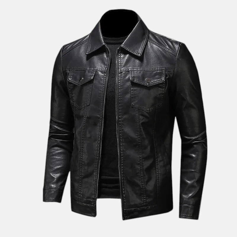 Лорънс - Свободно кожено яке