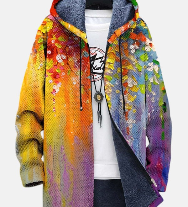 Геометричен - Луксозен кардиган, вдъхновен от изкуството