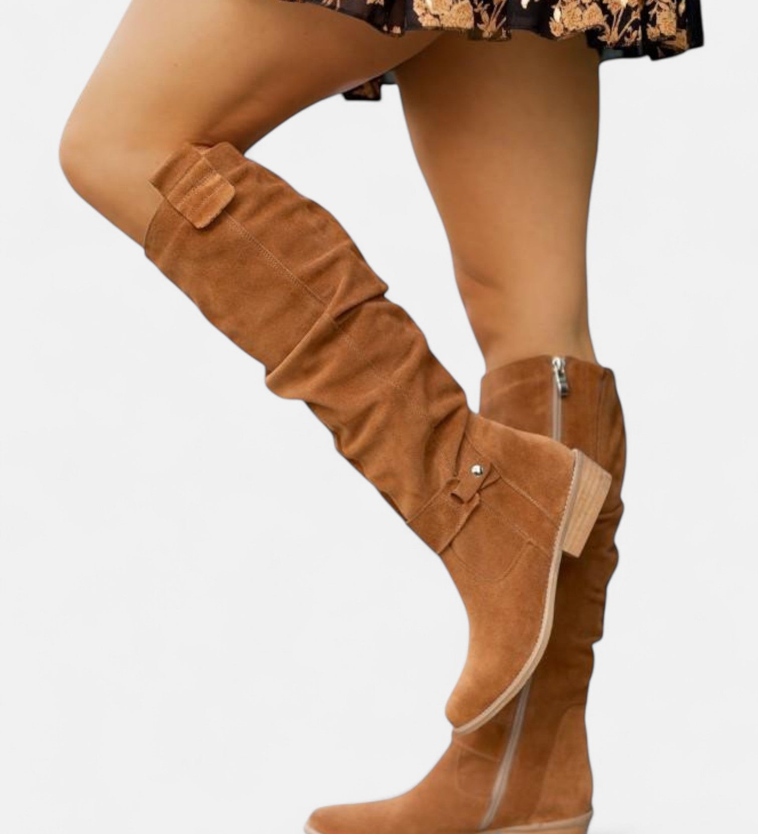 Лина – Удобни, топли дамски ботуши от велур