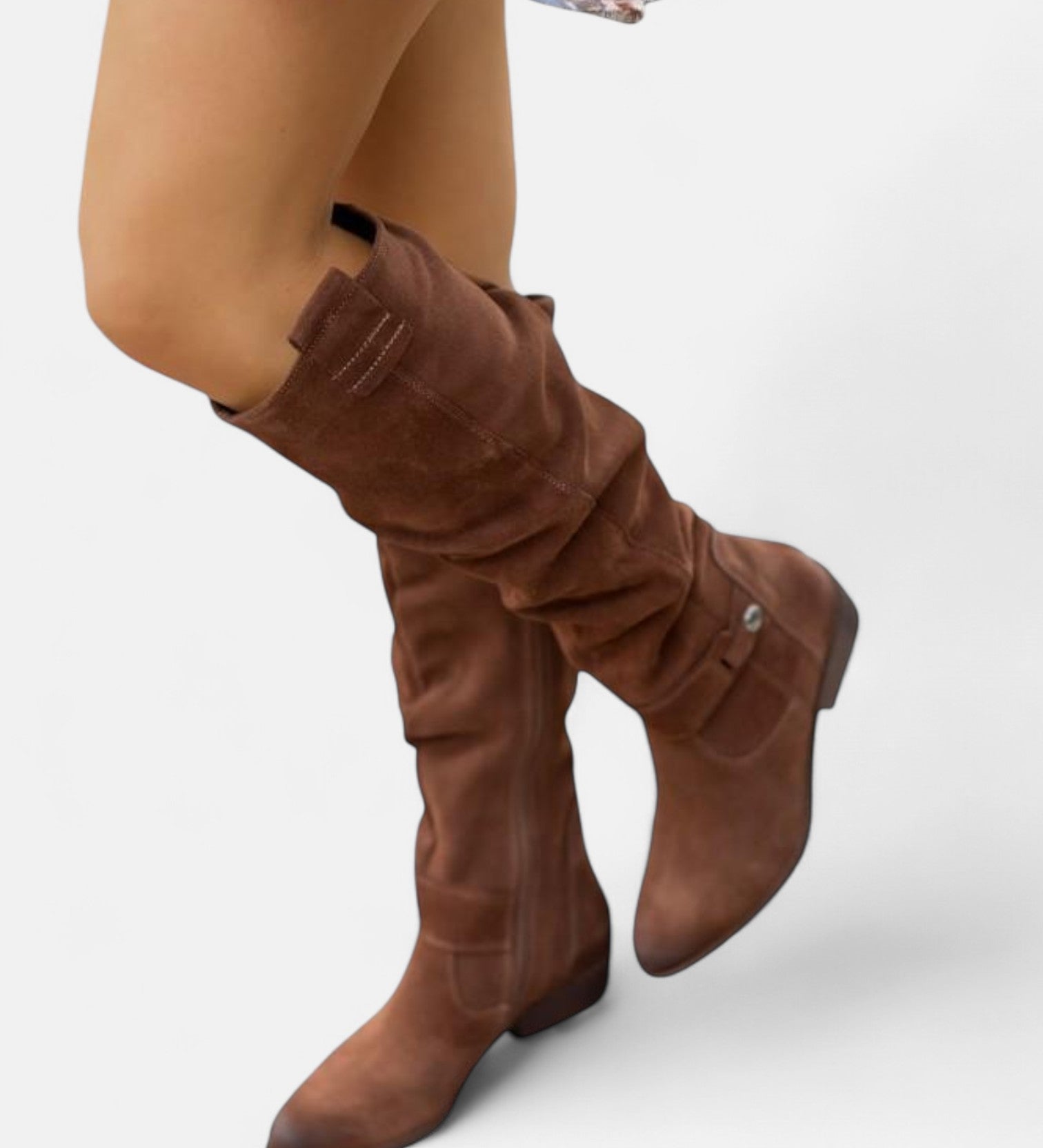 Лина – Удобни, топли дамски ботуши от велур