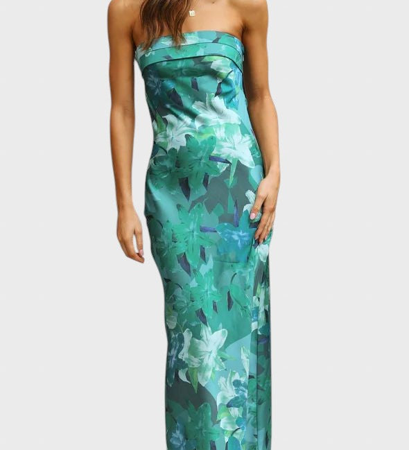 Ivomira™ - Дълга сатенена рокля