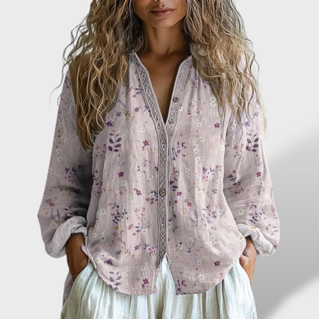 Ámbar™ | Винтидж блуза с листа