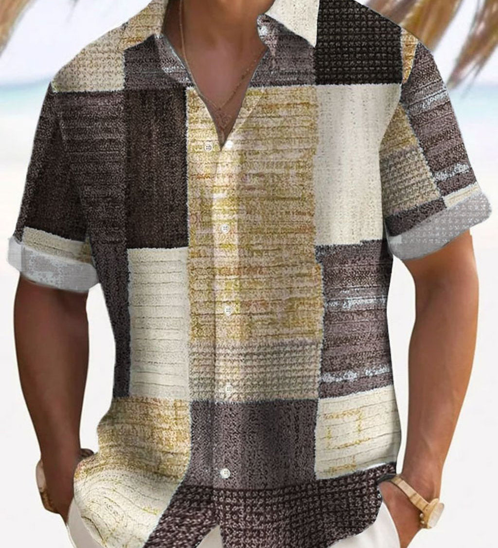 Калин - Стилна риза с къси ръкави