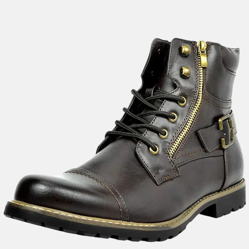 Деймън - Кожени Обувки С Шнурове