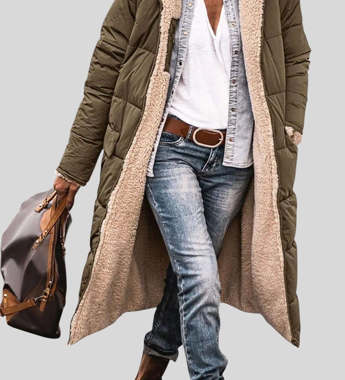 Liliana™ - Топло подплатено яке с качулка