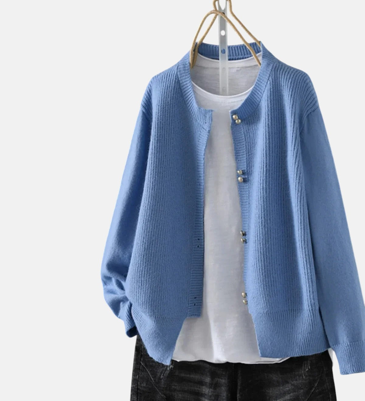 ЕЛАРА | КАРДИГАН С ПЕРЛЕНИ КОПЧЕТА