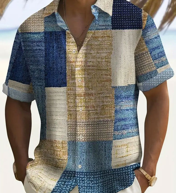 Калин - Стилна риза с къси ръкави