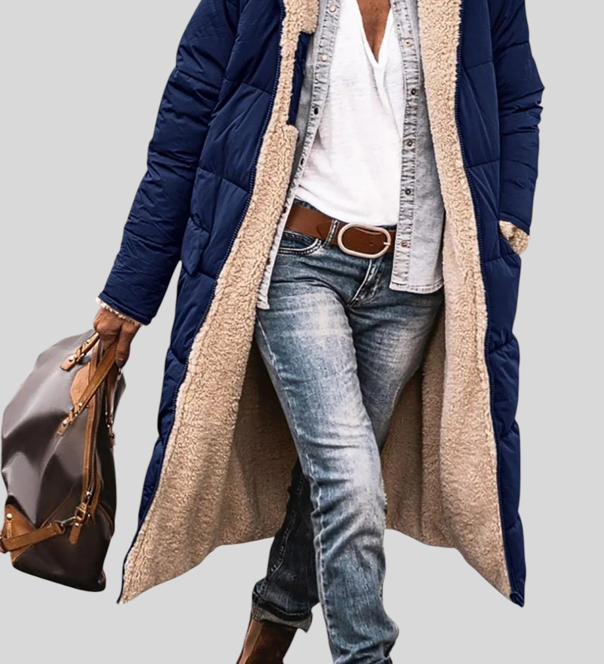 Liliana™ - Топло подплатено яке с качулка