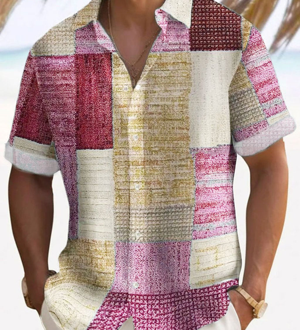 Калин - Стилна риза с къси ръкави