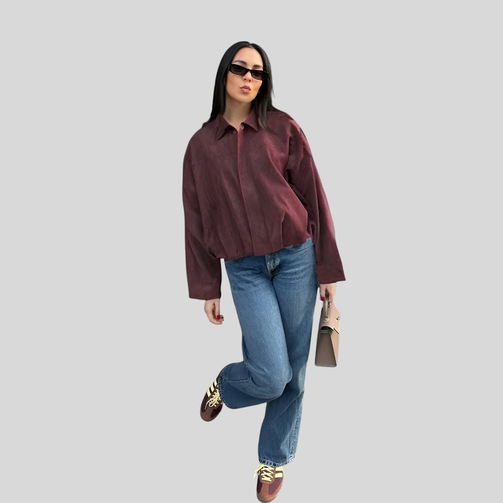 Katya™ - Овърсайз яке от велур