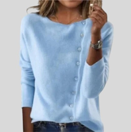 Margareta™ - Плетено палто с елегантни копчета