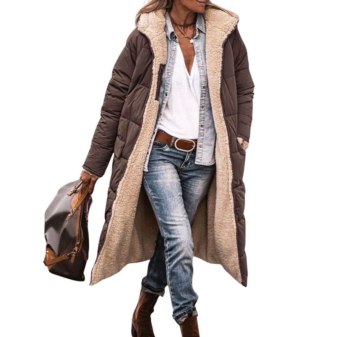 Fairford | Обратим пухен палто с вълнена подплата