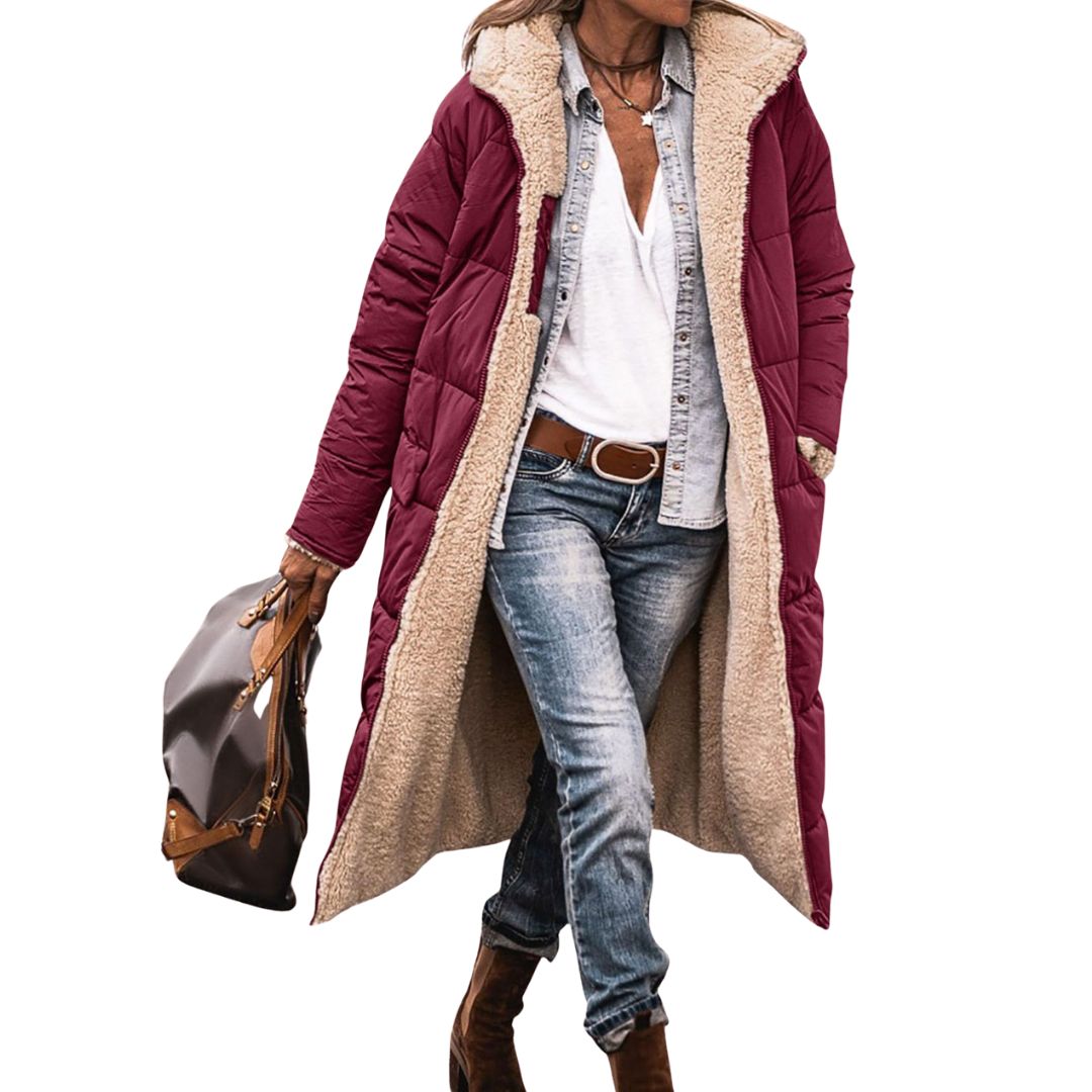 Fairford | Обратим пухен палто с вълнена подплата