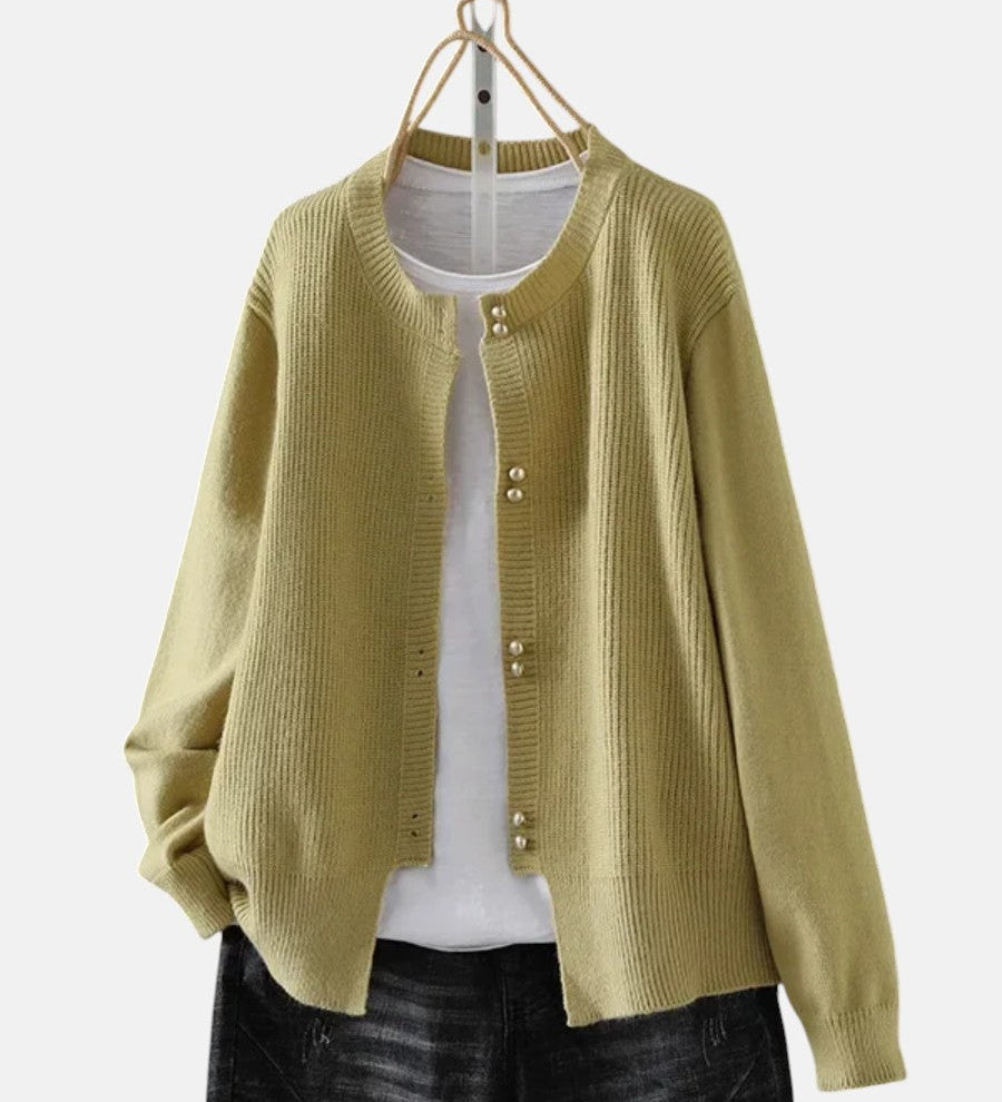 ЕЛАРА | КАРДИГАН С ПЕРЛЕНИ КОПЧЕТА