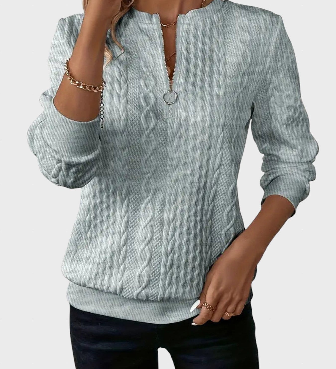 Luba™ - Дамска нощница от плетен трикотаж