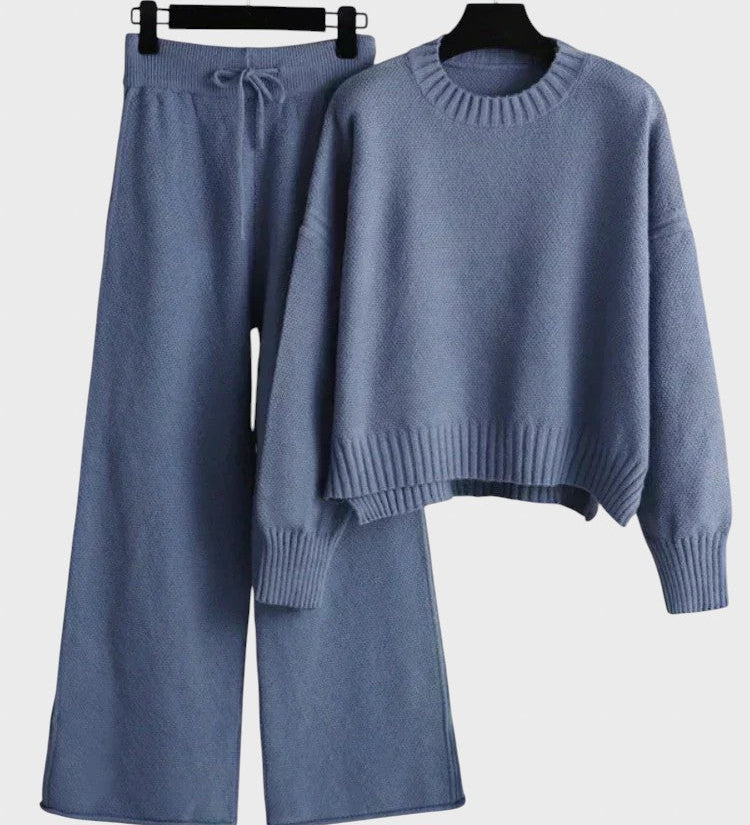 Tereza™ - Елегантен плетен комплект от две части