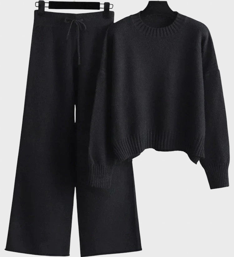 Tereza™ - Елегантен плетен комплект от две части