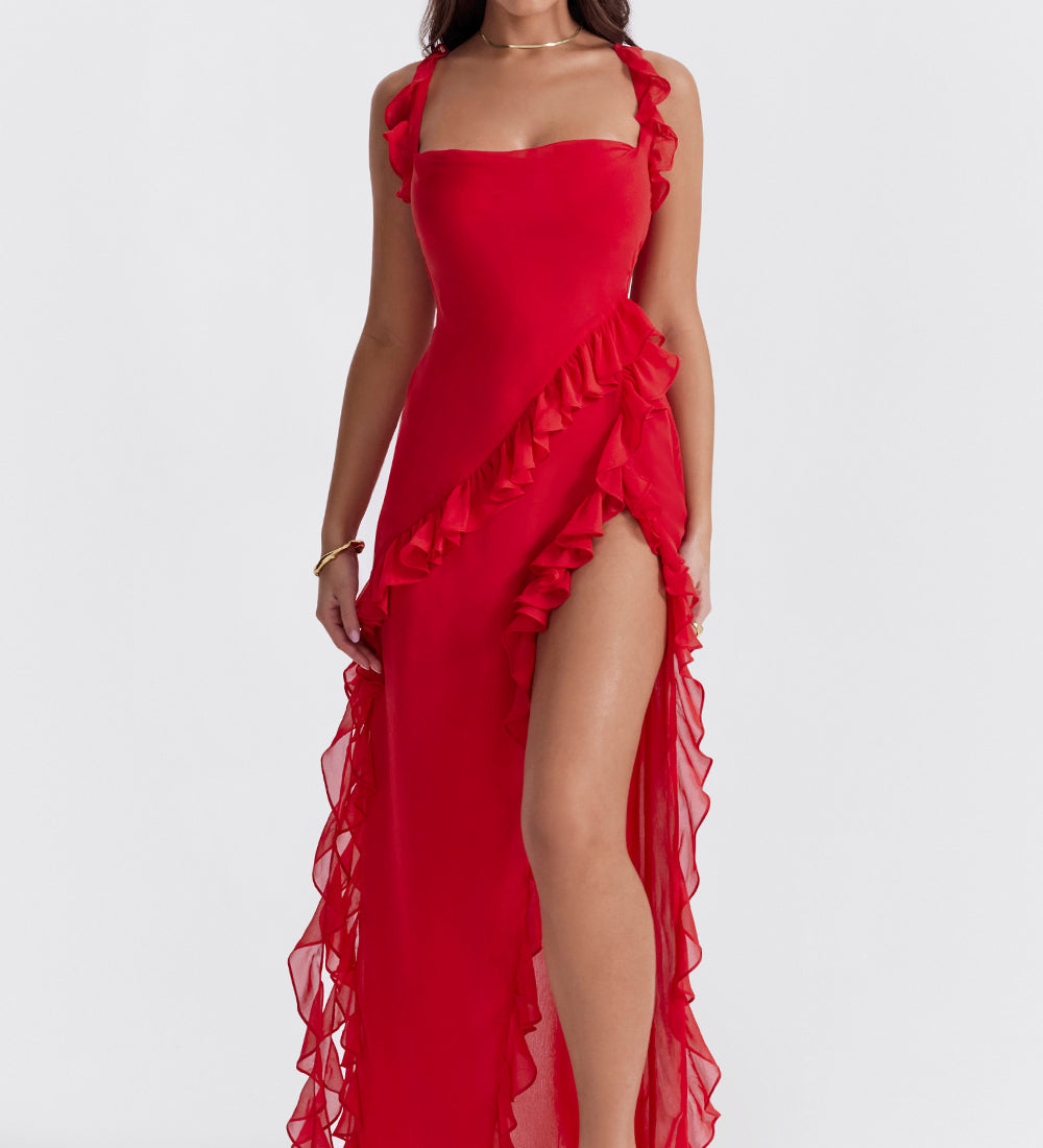 Meissa - Рокля с Асиметрични Волани