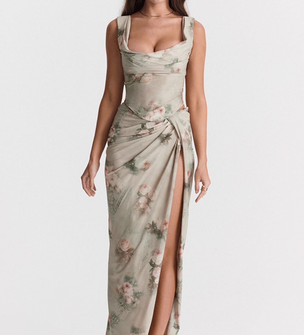 Ивел - Рокля с разрез и цепка