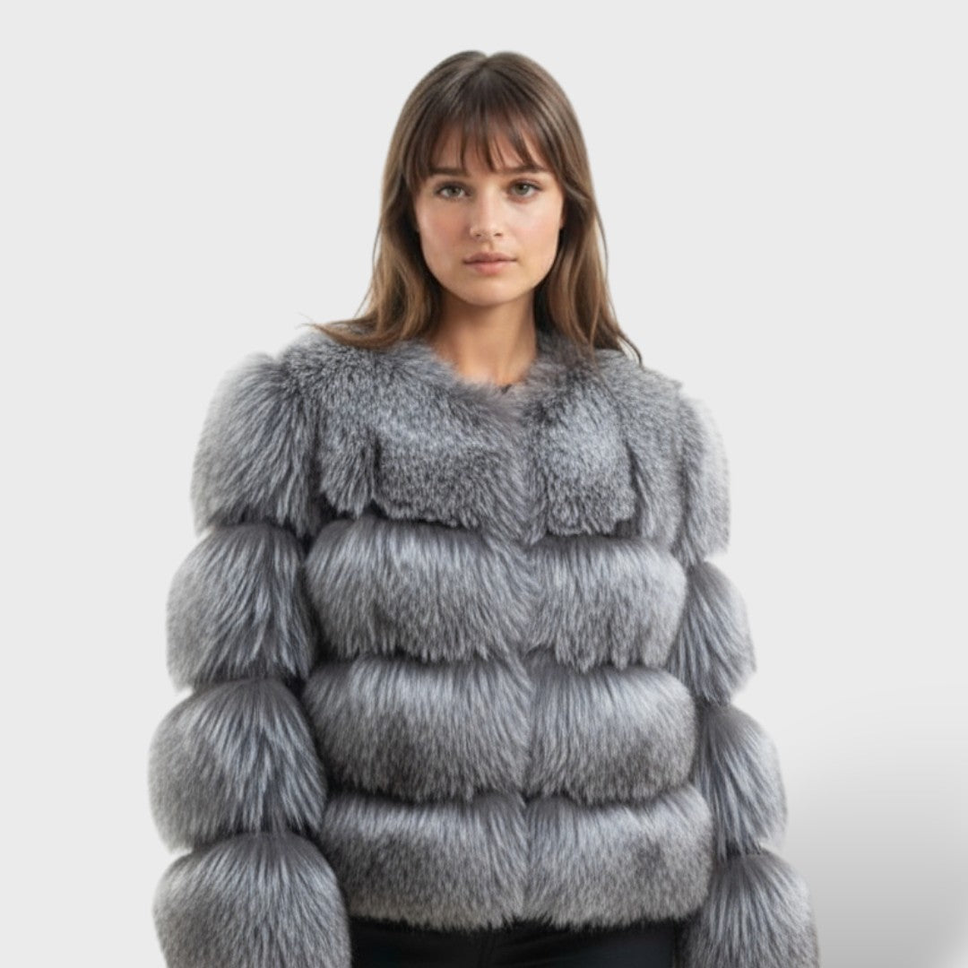 Луксозна синтетична кожена якета за жени