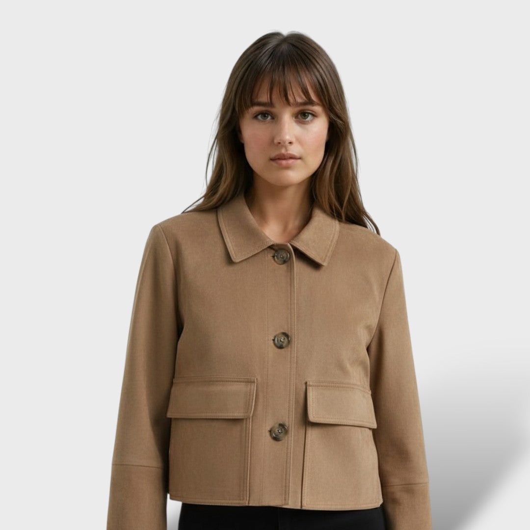 Винтидж дамско яке от замша за есента