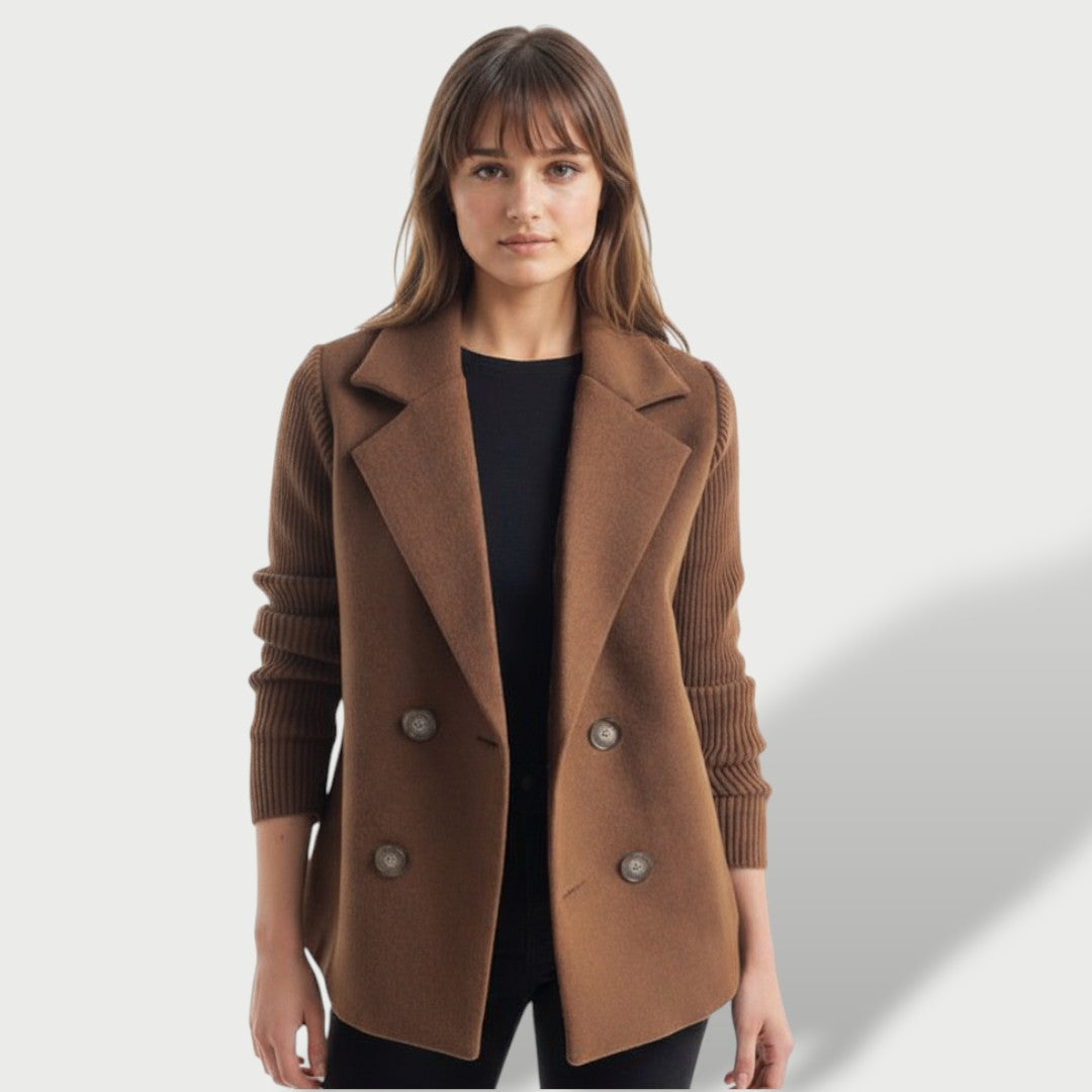 Елегантно дамско сако Amora с райе на ръкавите