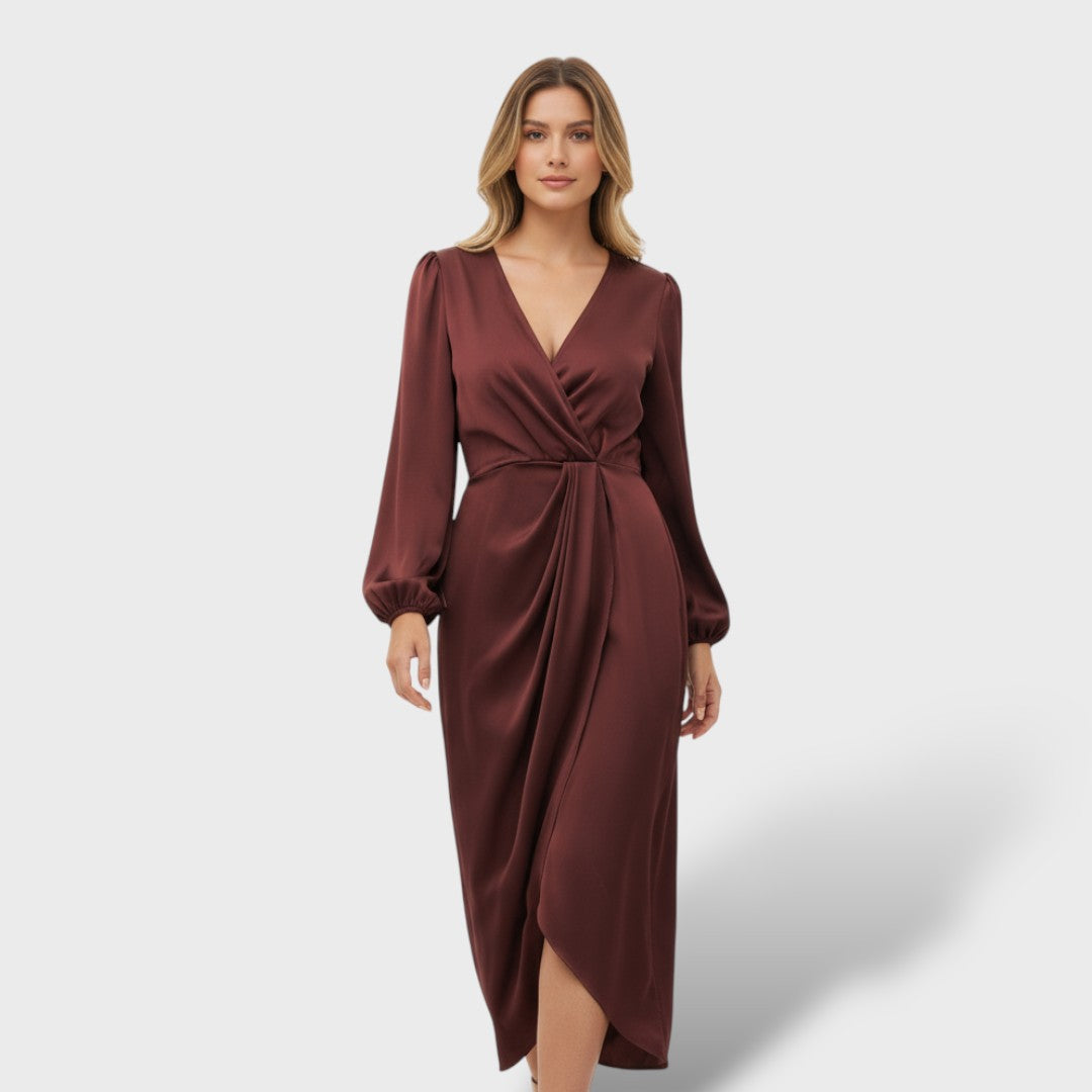 Официална рокля с дълъг ръкав