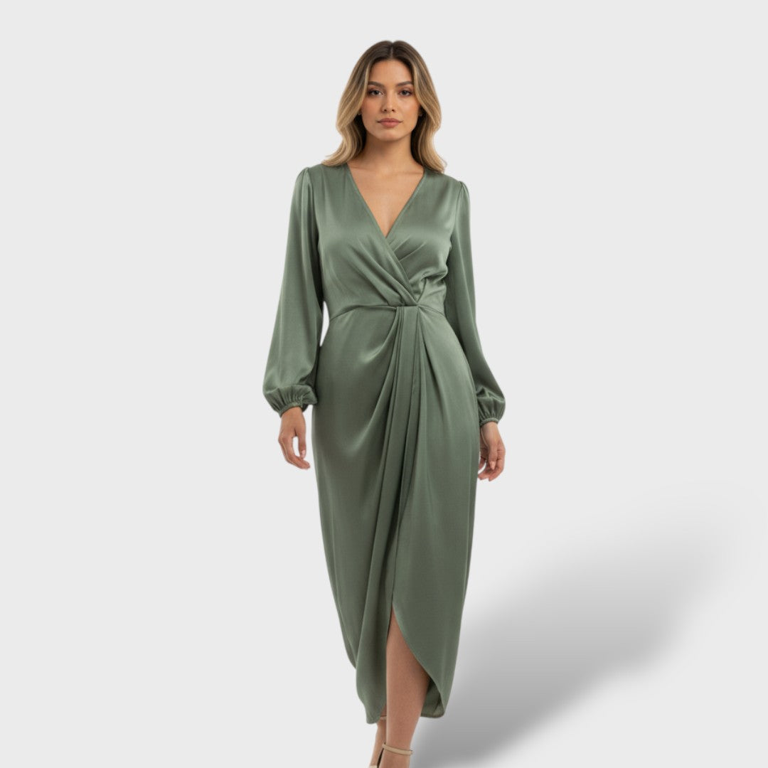 Официална рокля с дълъг ръкав