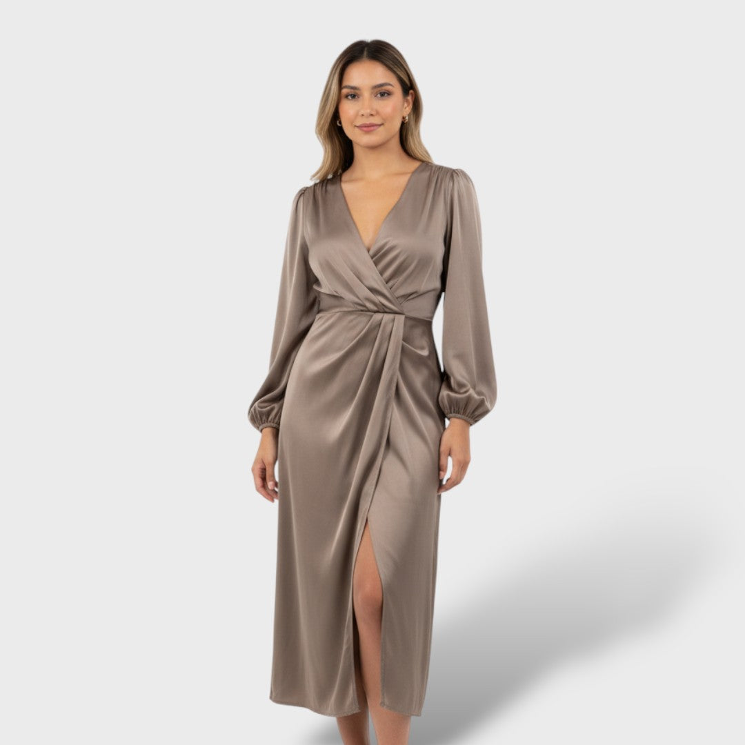 Официална рокля с дълъг ръкав