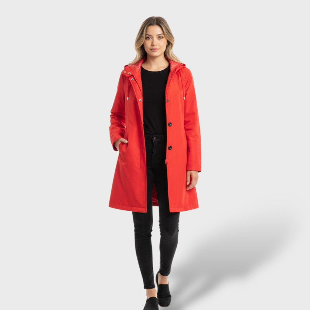 Дамско водонепромокаемо яке с оверсайз дизайн