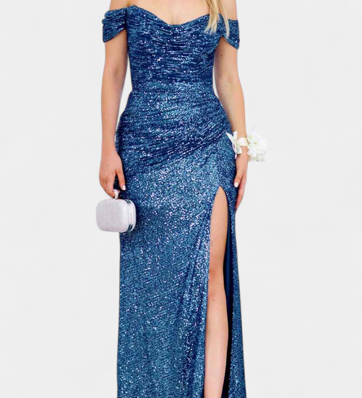 Рената Халджина Русалка без презрамки с пайети